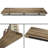 60"x11.25" Hidden Bracket Shelf, Floating Bookshelf For Living Room, Farmhouse Decor, 1pc, Burnt