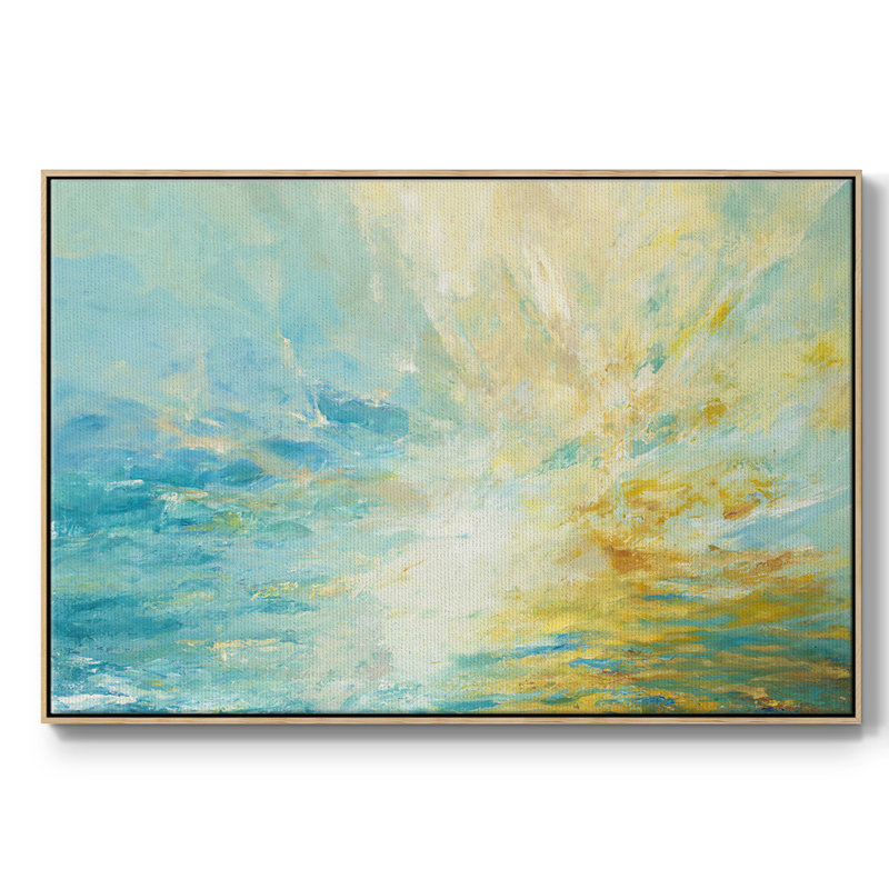 Sparkle and Flow, reproduction d'art sur toile, H 27 po x l 41 po x P 2 po, Naturel