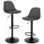 Bavoryn Swivel Upholstered Adjustable Height Counter Stool with Metal Frame-1468999678