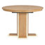 Table de salle à manger, extensible de 42 à 58 po, bois massif, splendeur rétro, double couche, bois naturel délavé pour la cuisine et l'espace