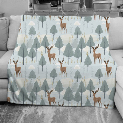  Deer Fleece Blanket