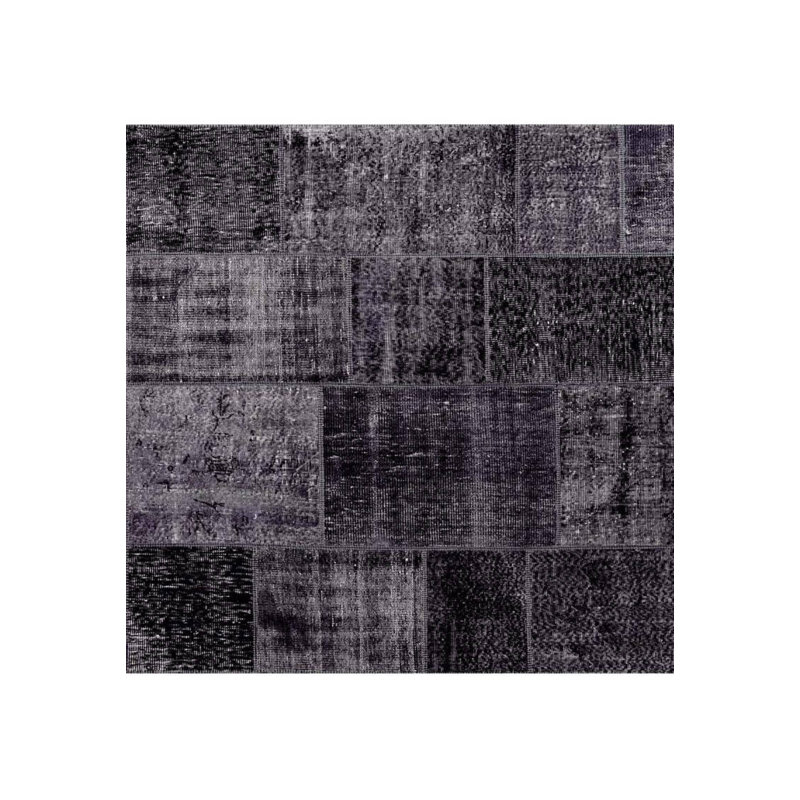 Tapis décoratif gris gris anthracite, Rectangle 5 pi x 7 pi 7 po