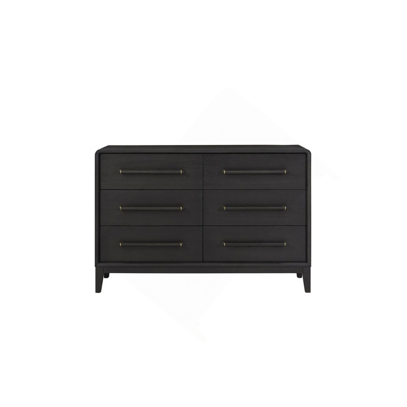 Dressert Metallic Accents Serves As A Stylish, Functional Organizer For Living Spaces, Black
