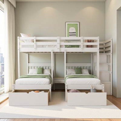Full Over Twin & Twin Bunk Bed by Harriet Bee