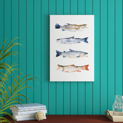 Stacked Trout I 1 Piece Painting on Canvas