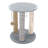 PETMAKER Cat Scratching Post - Scratcher Posts with Carpeted Scratch Pad Base and Perch - Furniture Scratching Deterrent for Indoor Cats-70897451