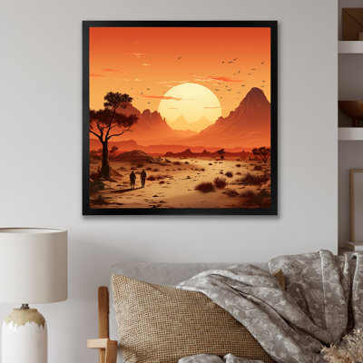 «Desert mexicain Serenity 1 - Art mural mexicain»
