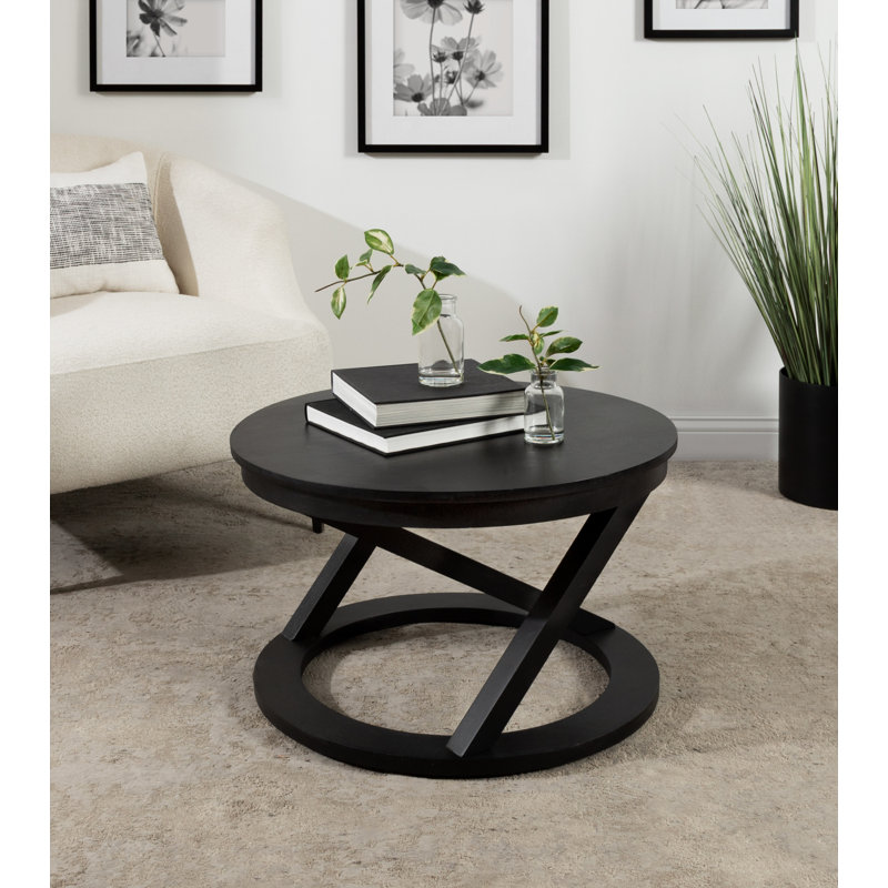 Table basse en bois, Noir