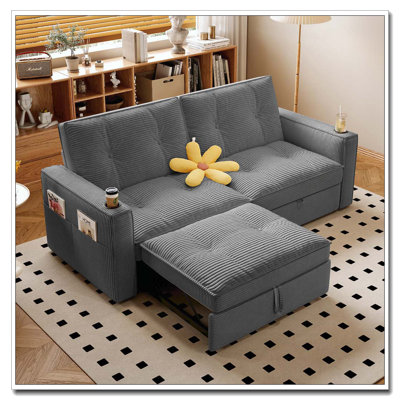 Corduroy  -Functional Sofa Bed Sofa Convertible Sofa Bed
