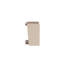 Table d'appoint moderne avec structure en métal, noyer et beige, 12,4 po x 12,2 po x 18,9 po | 100% panneau de particules enduit de mélamine, épaisseur: 0,7 pouce | Design élégant et fonctionnel pour le salon et la chambre à coucher