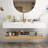 48" Wall-Mounted Floating Bathroom Vanity With Rectangular Integrated Basin