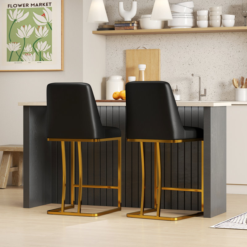 Tabouret de comptoir 25 po Branchville, Noir