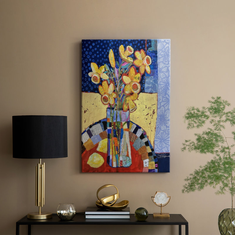 Papier mâché arrangement III - galerie sur mesure, H 27 po x l 18 po