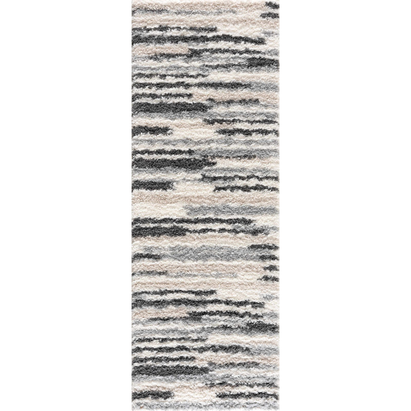 DXS Striped Indoor Rug, Runner 2'7" x 7'3"