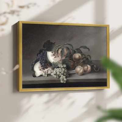 Motif floral rétro - LXVI - reproduction encadrée
