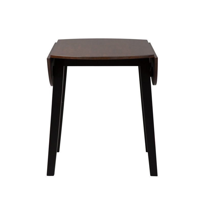 Ketron 3 Piece Drop Leaf Table Set, Brown/Black