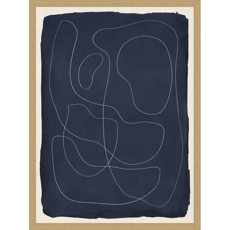Scattered Thoughts 2 Wall Art & Signage by Thom Filicia, Navy/White