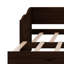 Lit de jour en bois avec lit gigogne et deux tiroirs de rangement, lit de jour extensible-920627610