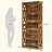 Classic Wooden Bookshelf,Elegant Display Shelves,Sturdy Freestanding Bookcase
