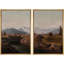 «Serene Valley Peaceful Landscape», 2 pièces sur toile-98374152-98374155