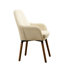 Chaise contemporaine brun clair - Pieds stables et rembourrage en mousse confortable au fini brun-123277749