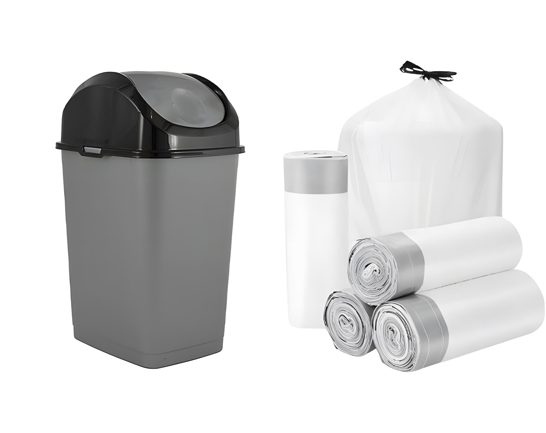 APARTMENTS Plastic Swing Top Trash Can Sets 1.25 Gallons Wayfair