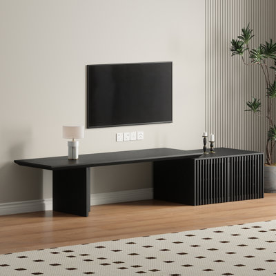 Modern Tv Cabinet Entertainment Center With Storage, Up To 85'' Tv, Minimalist Tv Cabinet For Living Room/bedroom - (60.6-84.3 Expandable)