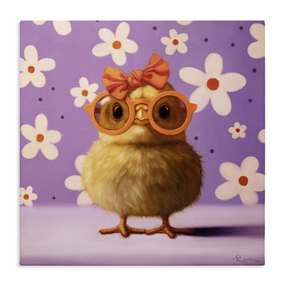 Bow Peep Groovy Chick Canvas, design by Lucia Heffernan