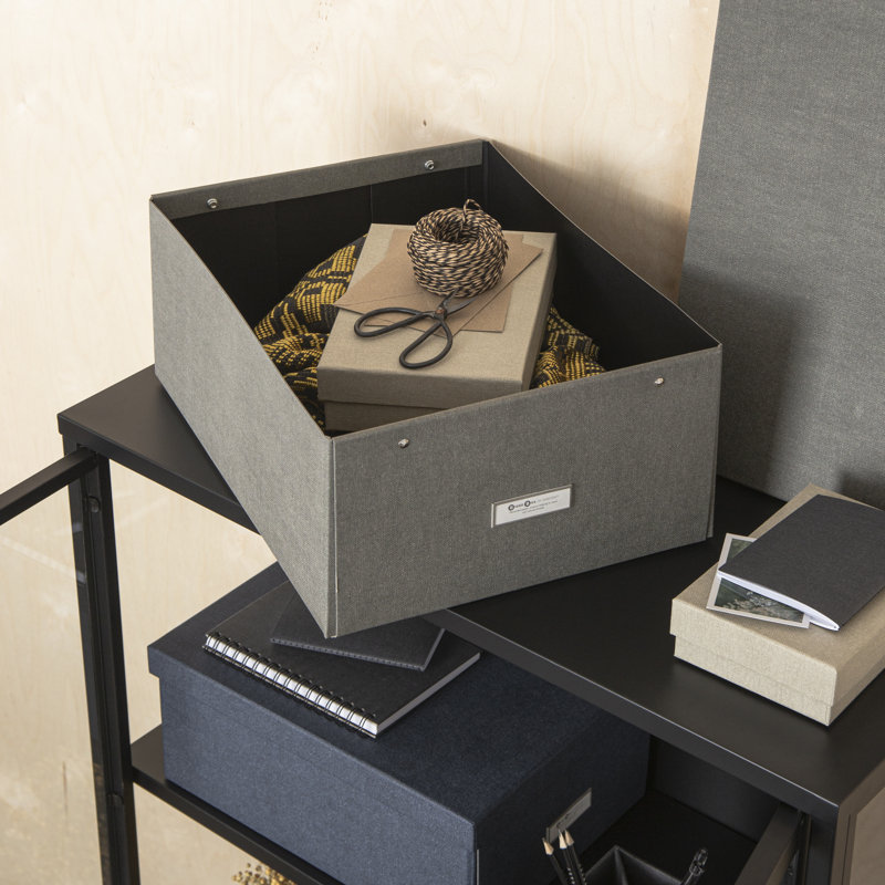 Boîte de rangement pliable Bigso Katrin KD | Boîte de rangement pour photos, Gris