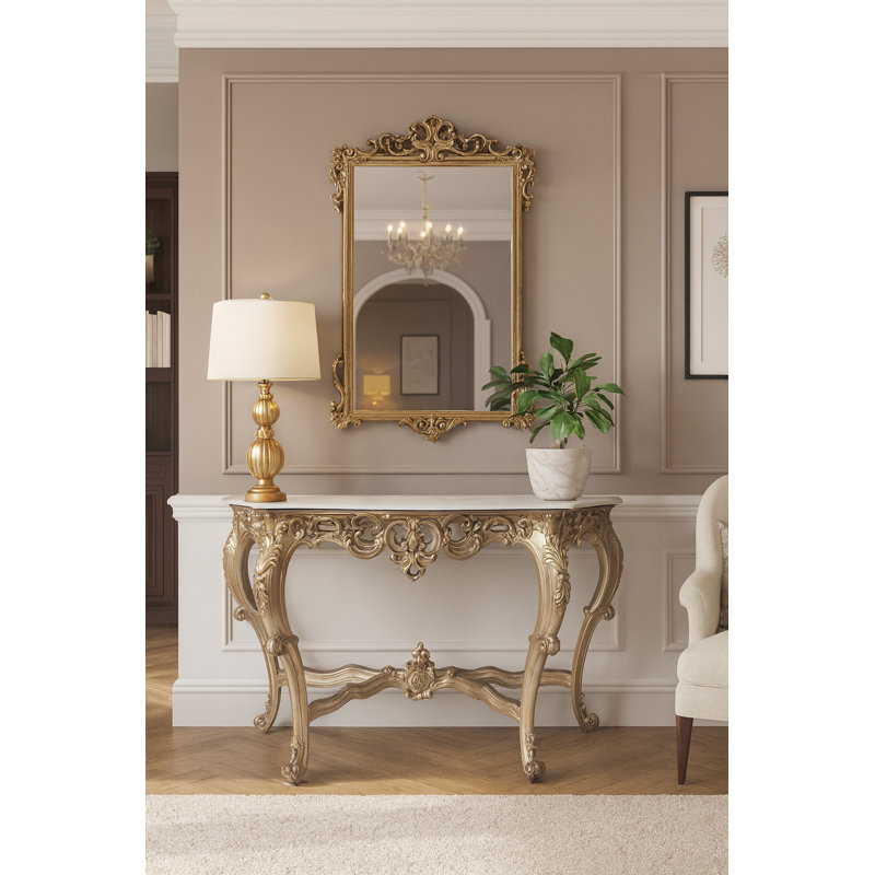 53'' W Marble Console Table