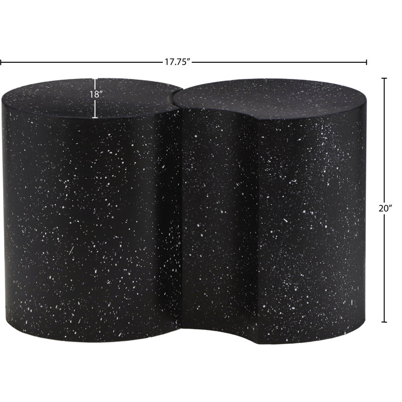 Ensemble de table de bout Ismah, Noir
