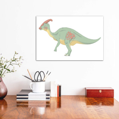 Parasaurolophus, dessin au crayon avec couleur numérique par Alice Turner - impression d'art graphique