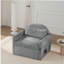 Fauteuil d'appoint simple en chenille de style moderne avec méridienne et canapé-lit pour salon, chambre à coucher