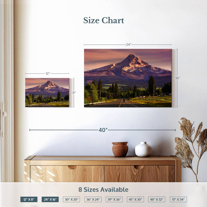 Alvord Road To Mount Hood, H 16 po x l 24 po