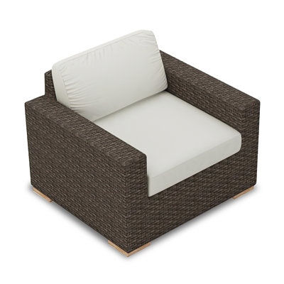 Fauteuil club avec coussin Buckholtz