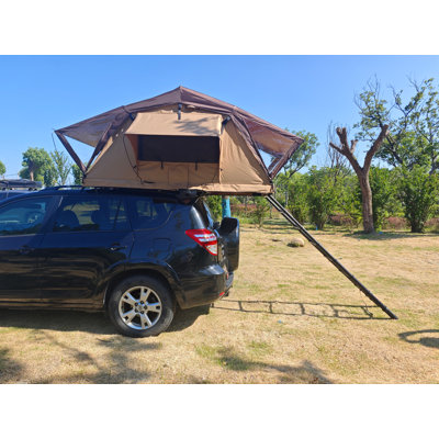 Rooftop Tent For SUV & Truck Camping – 1000D Waterproof, Quick-Setup Design With Telescopic Ladder For 2-3 Person Family Adventures