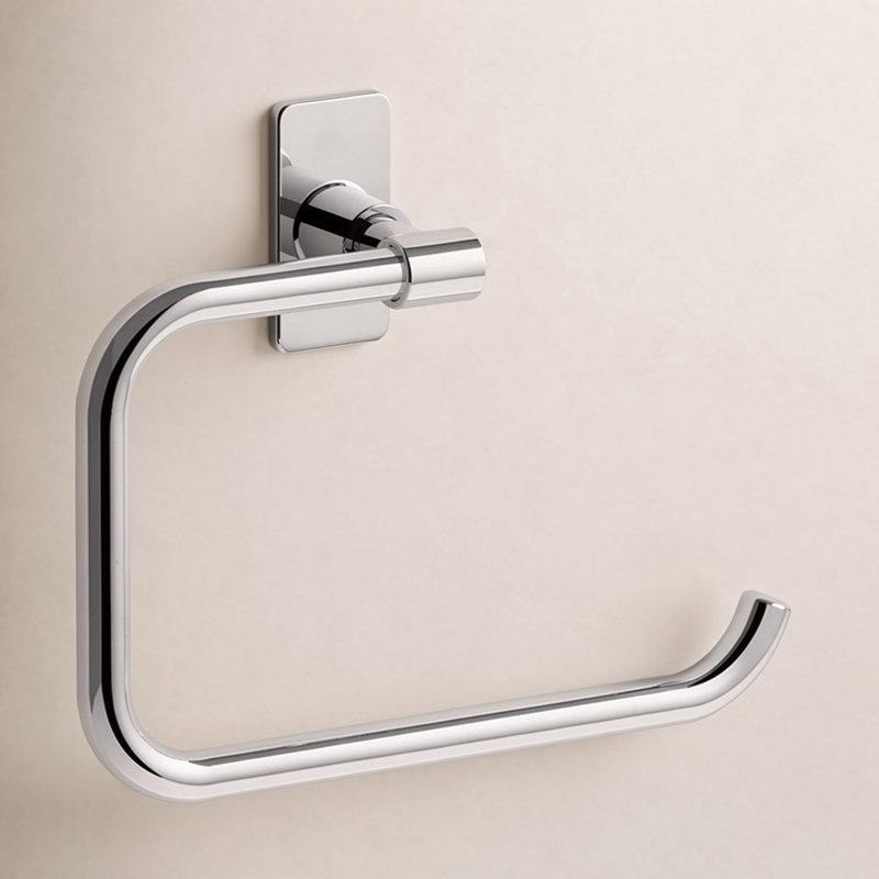Castia by Studio McGee Towel Ring, Polished Chrome