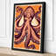 Octopus in Symmetry Boho - Wrapped Canvas-1484916747-1484916750