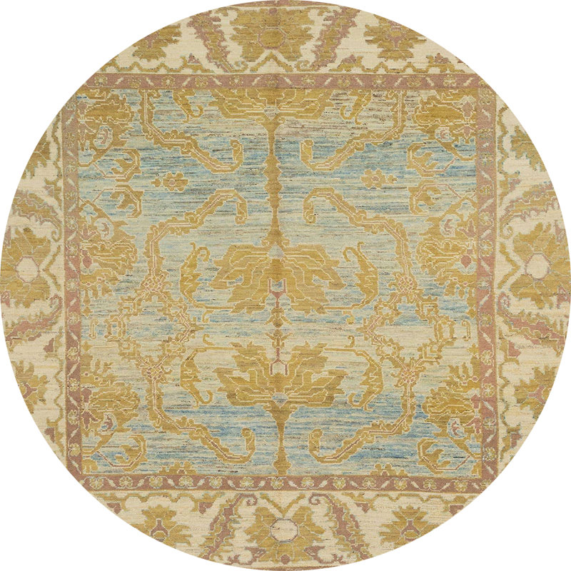 Abstract Indoor Rug, Round 8'
