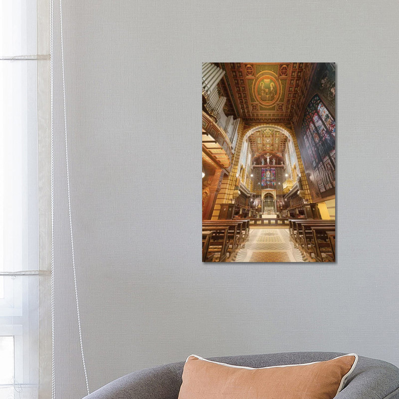 Inteinterior Of The Cathedral III - Wrapped Canvas Print, 66.04 cm H x 45.72 cm W x 1.91 cm D