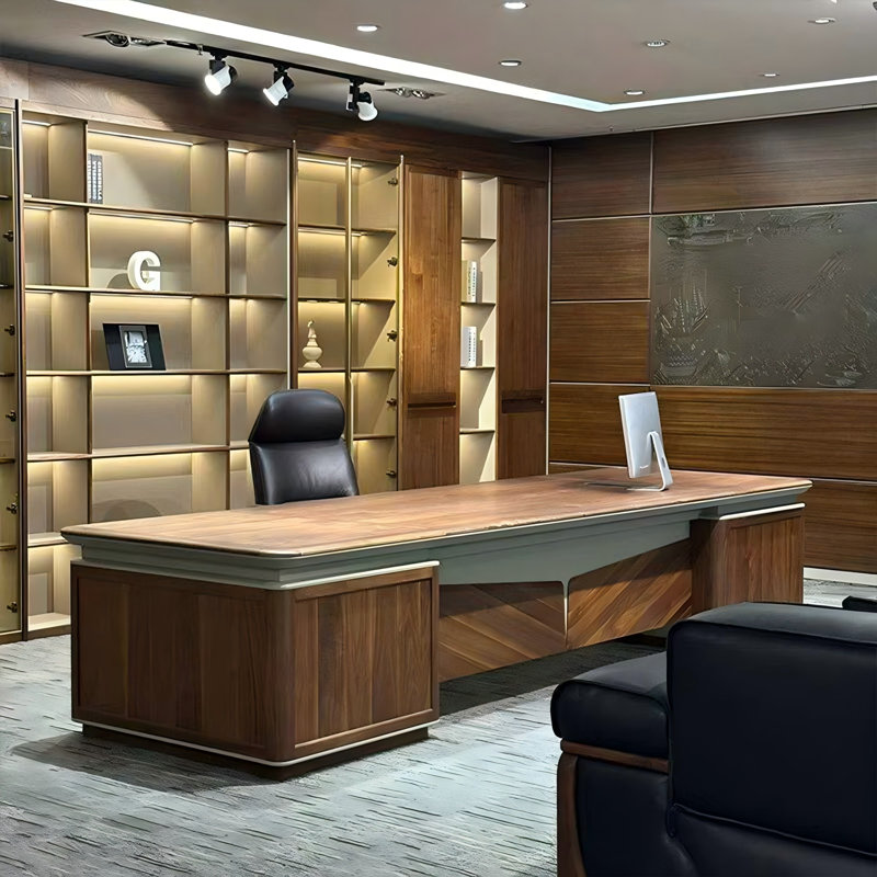 Bureau de direction 102,36 "Vintage, H 29,92 po x l 102,36 po x P 39,37 po