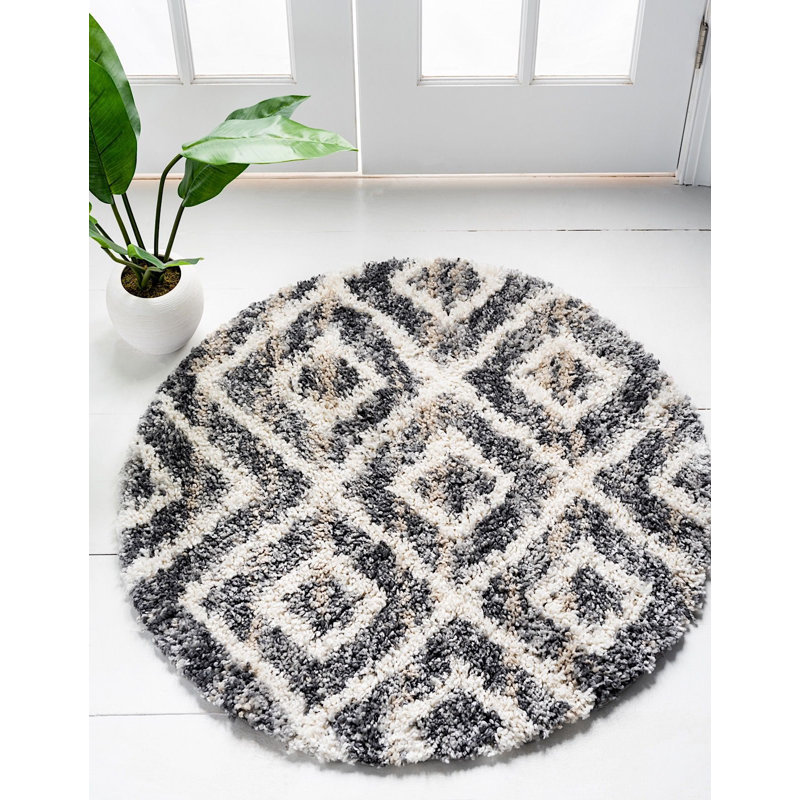 Fowkes Oriental Indoor Rug, Round 3'3"