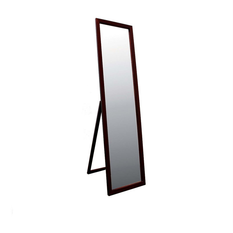 Rectangle Cheval Standing Mirror, Walnut