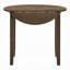 Table de salle à manger ronde en noyer avec abattants 1 pièce