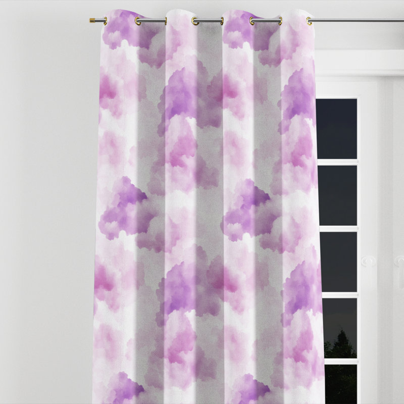 Rideaux obscurcissant pour filles - 1 panneau à œillets Sky Balan, L 52 po x L 120 po, Œillets dorés