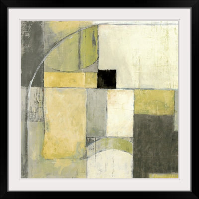 Texline 'Blues Before Sunrise Yellow and Gray' by Mike Schick Painting Print
