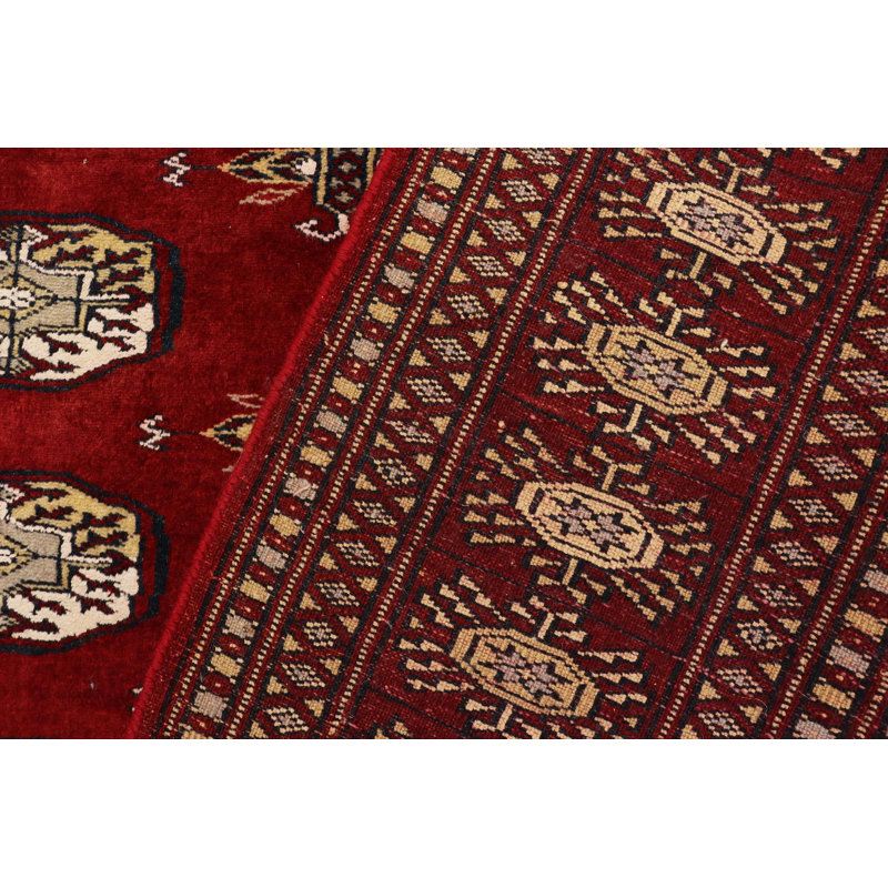 Tapis rouge rectangulaire unique de 4 pi x 5 pi 9 po Righley