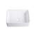 KARAMAG 19" Small Rectangular Bathroom Vessel Sink White Ceramic Countertop Vanity Basin