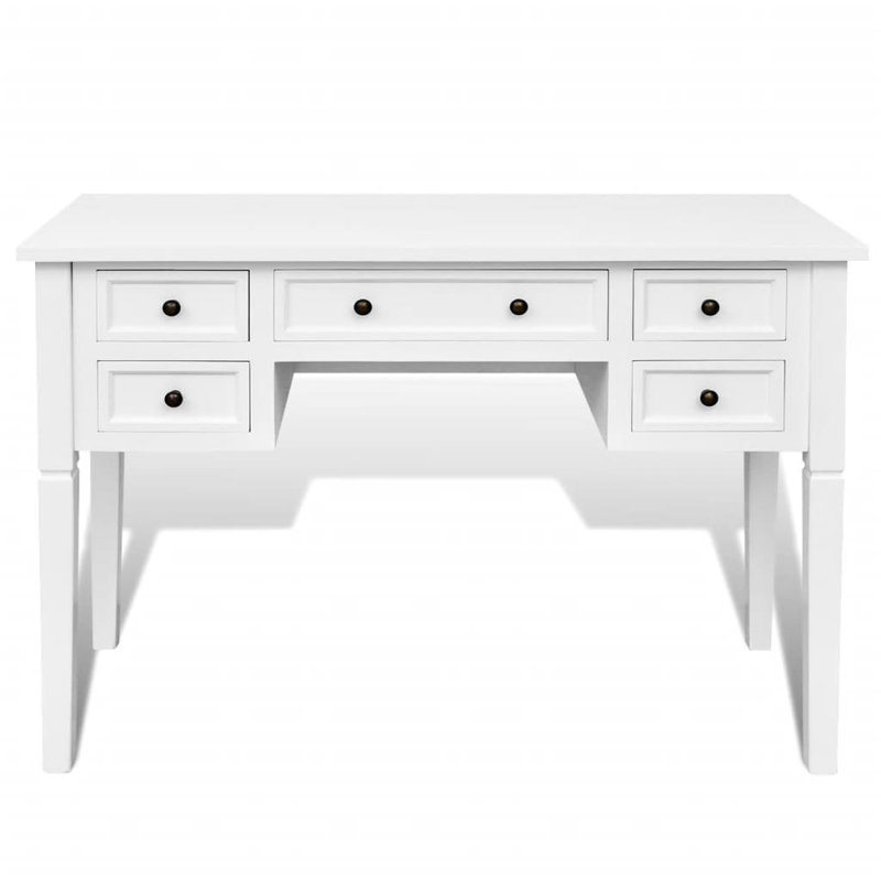 Bureau d'écriture VidaXL, Blanc