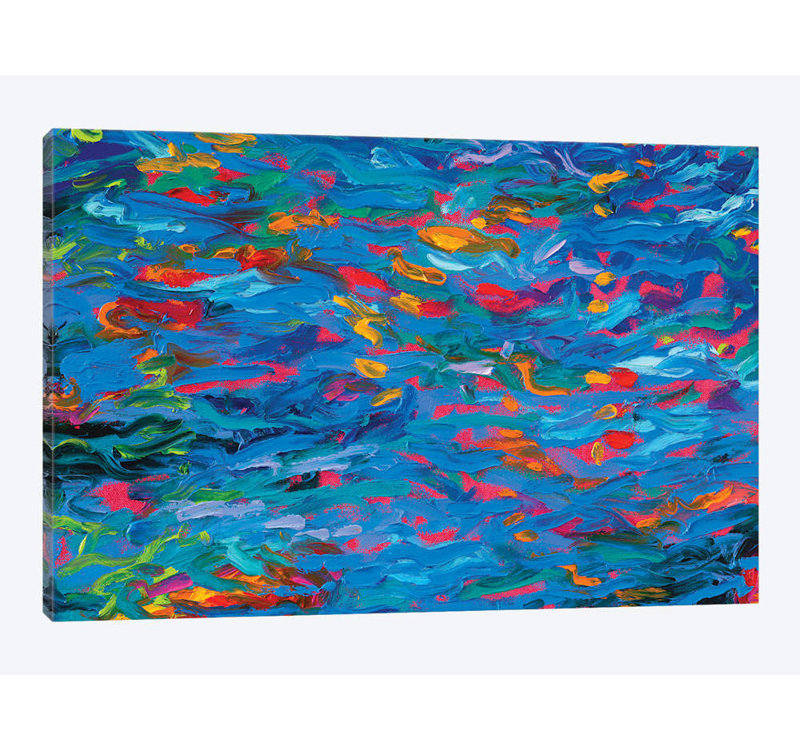 «BM 021» par Iris Scott Abstracts - Sans cadre, toile giclée sur toile tendue, H 18 po x l 26 po x P 1,5 po, Pas de tapis